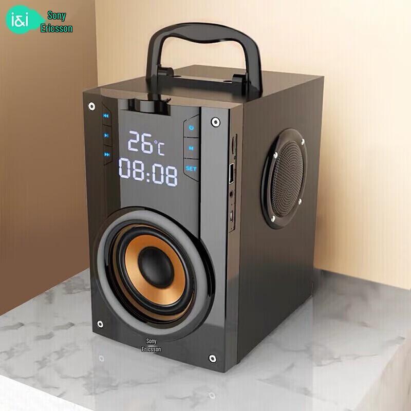 Suoai SA-Q22 Portable Bluetooth KTV Speaker with Subwoofer and Microphone