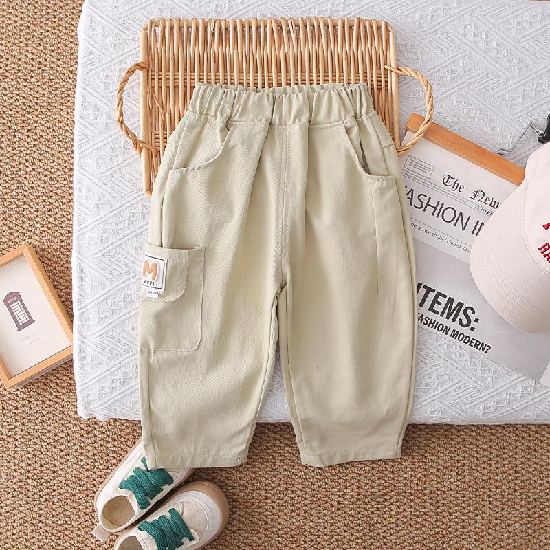 Dreiteiliges Langarmset für Jungen im Alter von 0 bis 5 Jahren, Kinder-Arbeitswesten-Set, Gestreiftes Oberteil+Arbeitshose