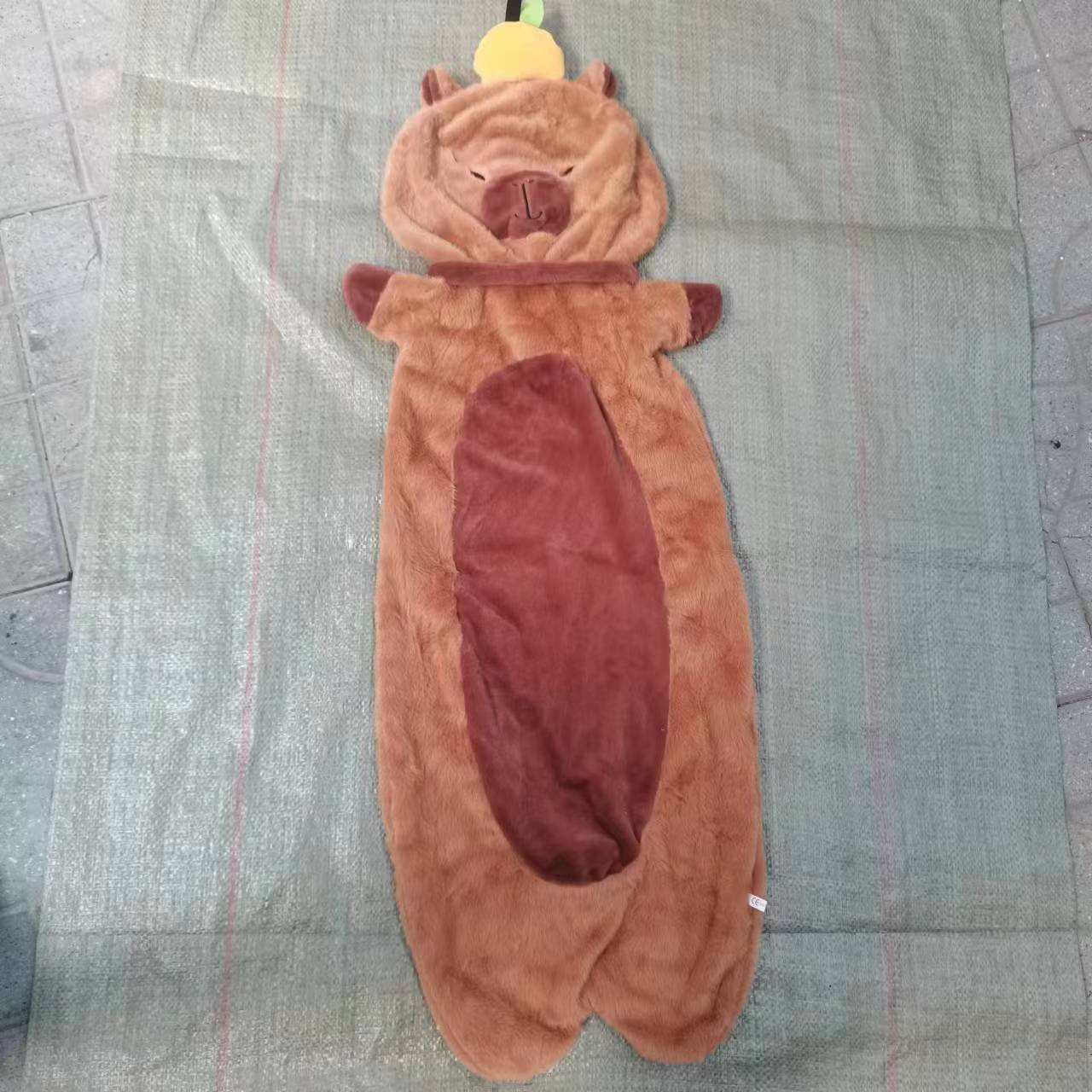 

New Buddhist Capybara Long Push Pillow Kapibala Plush Toy Doll Sleeping Long Legs Pillow 70cm (0.5kg)