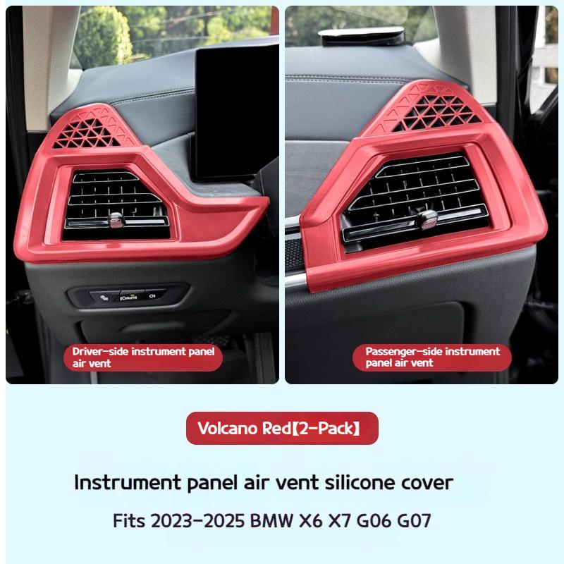 For BMW X5 X6 X7 G05 G06 G07 -2025 LHD Dashboard Air Conditioning Side Air Outlet Protective Covers Car Interior Accessories