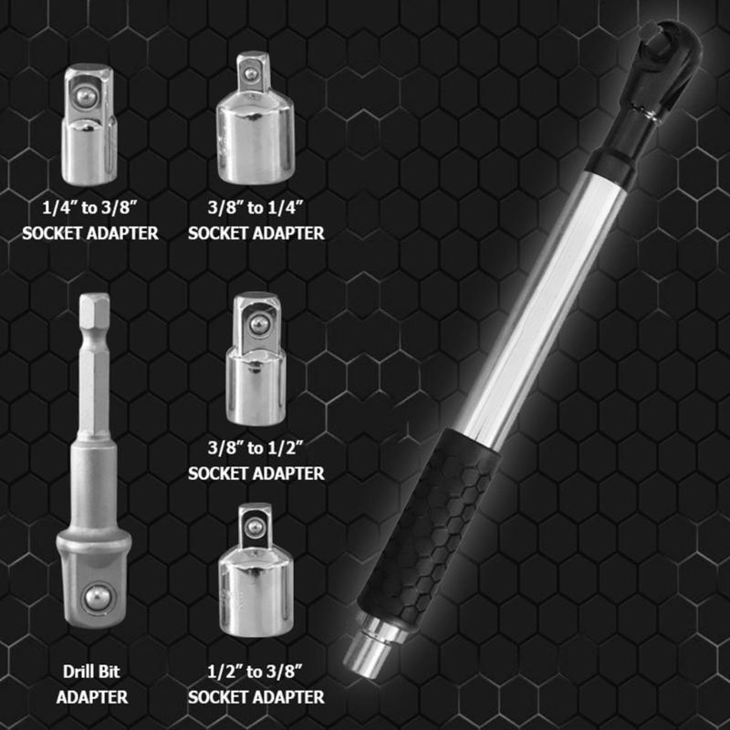 Strong Steel Extension Set Comes With 4 Items And Add On Ideal For Auto Repair And Home Projects
