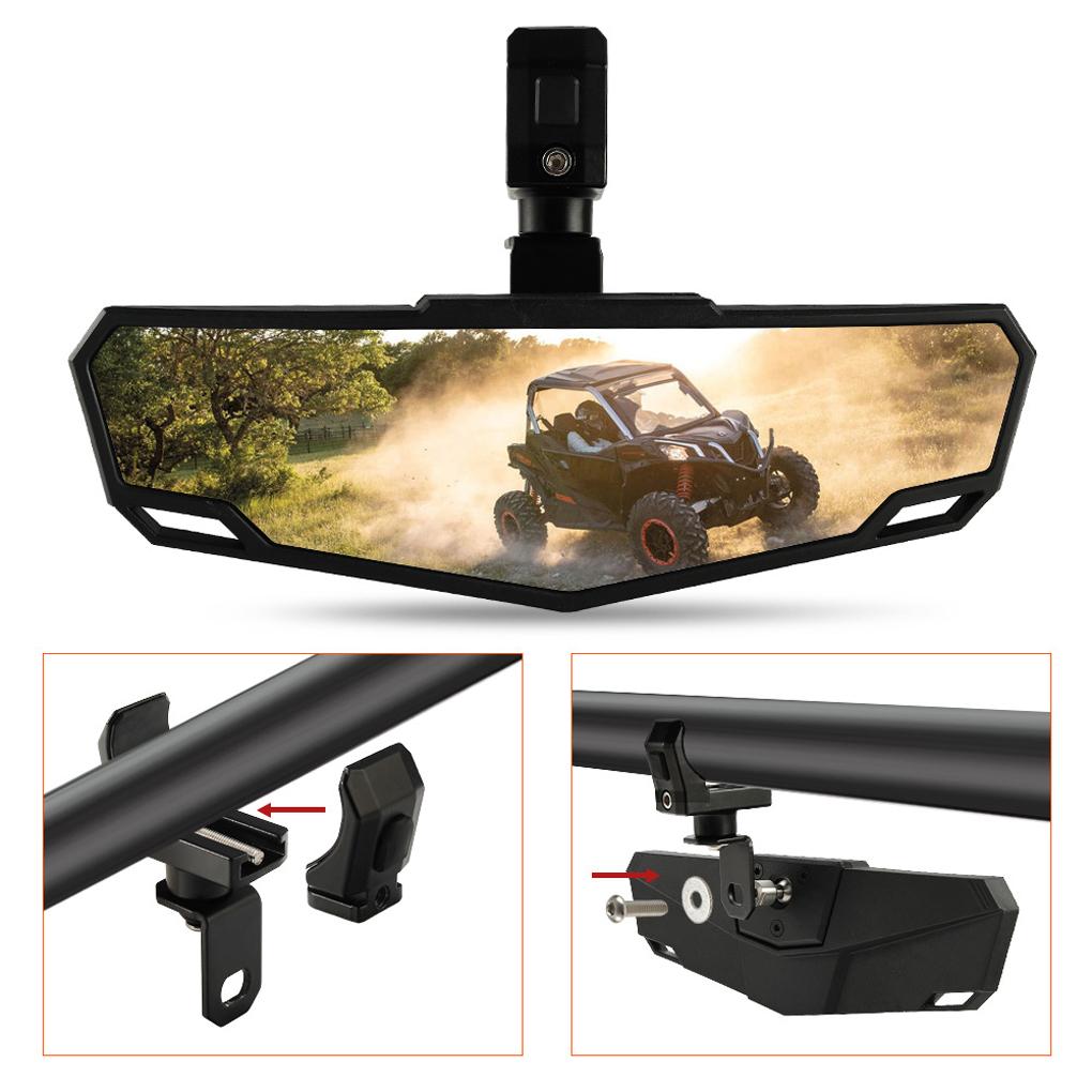 UTV/ATV Mirror 1.5-2In Adjustable Mirror Aluminum Alloy Suitable For North Star RZR / Can Am Maverick X3