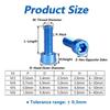 5pcs M3 M4 M5 M6 Colourful Aluminum Hex Socket Cap Head Machine Screw Bolts Aluminum Allen Scerw Length:16/18/20/25/30/40mm