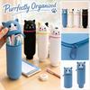 Silicone Expandable Pencil Case Pen Holder for School Supplies