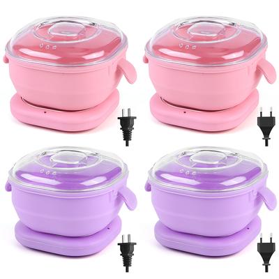 Silicone Wax Warmer Foldable Wax Heater 100W Electric Hot Wax Warmer Machine 400ml Hair Removal Wax Machine for Men Women