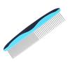 Pet Comb Stainless Smooth Steel Needle Dogs Puppy Hair Comb Remove Knots Tangles(BlueRow Comb )