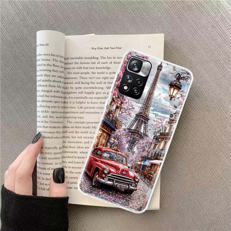 Eiffel Tower Art Phone Case For Xiaomi Poco F7 14 Ultra Mi 9T 12T 11T 13 15 Pro 12 11i 12X 10T 11 10 9 8 Lite 5G A3 CC9E Cover C