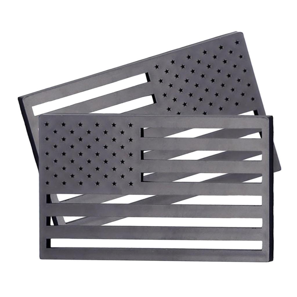 3D Samolepky s americkou vlajkou, 3D Kovové samolepky na auto s americkou vlajkou | 2 Samolepky Patriotické