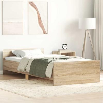 Vidaxl Cama Sin Colchón, Roble Sonoma, 90X200 Cm