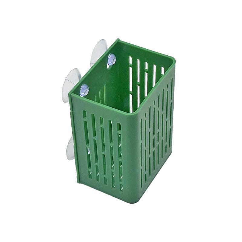 Hengende sugekoppkrok Akvariumplanteholder Plast Akvarieplantekar Plantekar Kurver Aquatic Pot Box Aquascape Dekorasjon