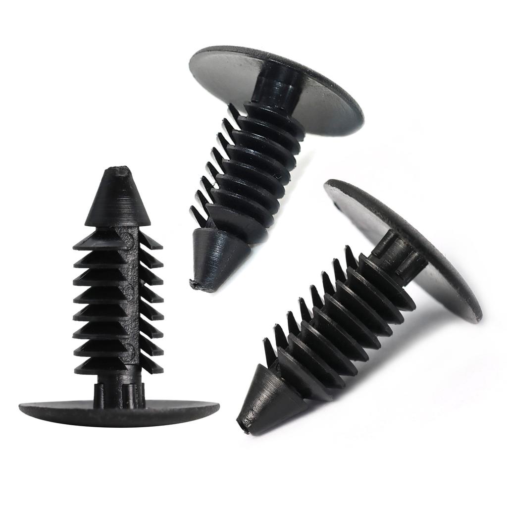10/20/30/40/50/100pcs Universal 8mm Hole Car Fender Bumper Clips Plastic Rivet Fasteners Auto Roof Tailgate Lining Retainer
