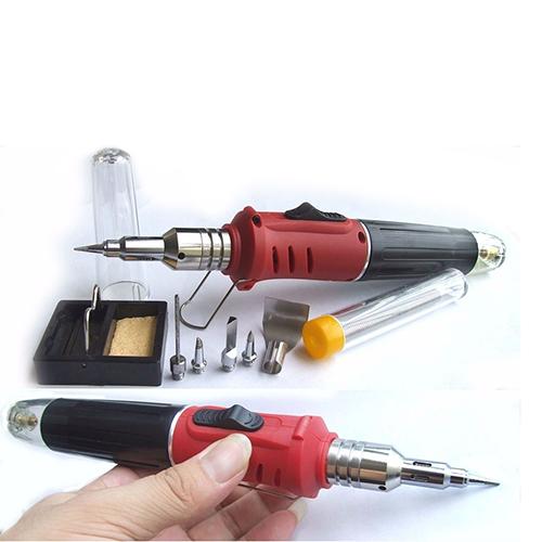 10 i 1 Pro Butan Gas Lödkolv Set Varmsvetssats Fackla 1300 grader