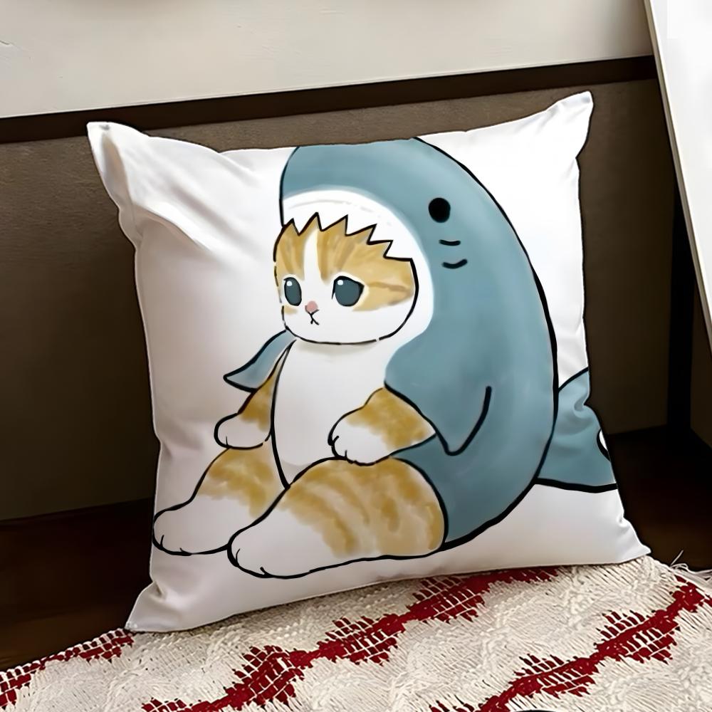 Cute MMofusand Cushion Cover Reversible Soft Durable Pillow Cover Home  Car MultiScene Use for Daily Comfort