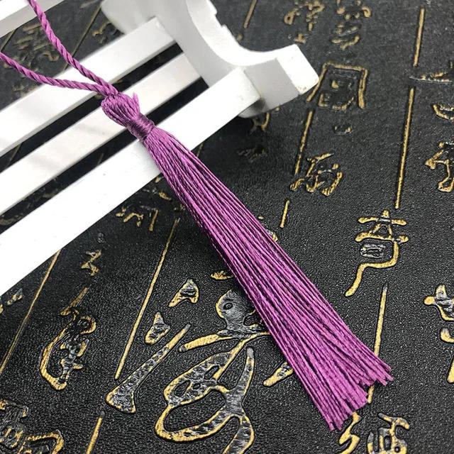 10~80Pcs Bookmark Tassels Fringe Brush Handmade Soft Craft Mini Tassels with Loops for DIY Crafts Jewelry Making Accessories