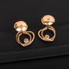 2024 New hot Brand vintage Earrings for Women Fine Quality Heart Eardrop Luxury Jewelry Fashion Designer Women's Ear Stud