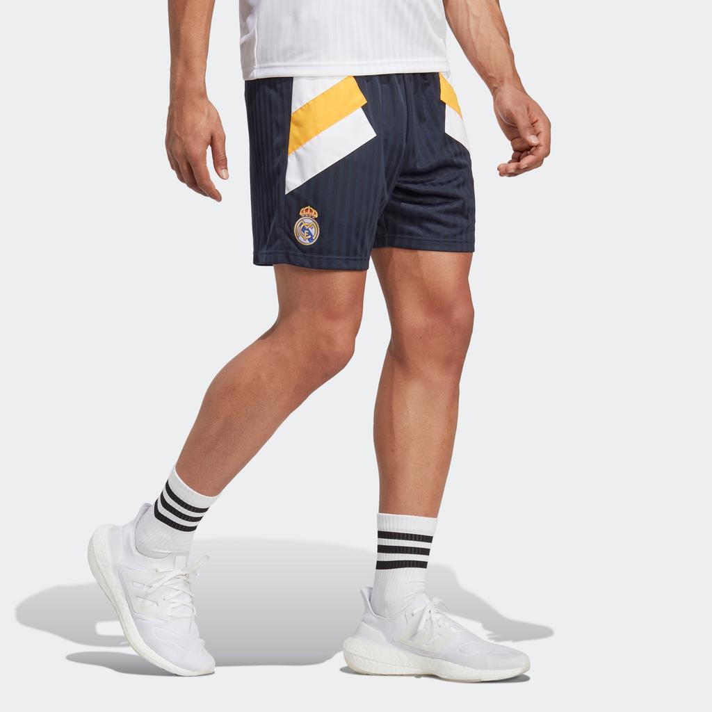 adidas Real Madrid Icon Shorts Asia Sizing 'Dark Navy' Men's HT6457