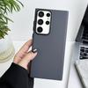 Suitable for Samsung S23ultra Metal Lens Ring Mobile Phone Case S23plus Oil-sprayed Skin Sensing S22 Solid Color Protective Case
