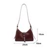 Autumn Vintage PU Hobos Shoulder Bags for Women Versatile Belt Design Ladies Crossbody Bag Simple Solid Color Female Handbags