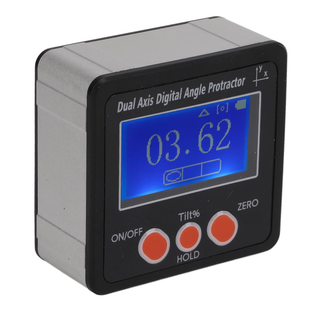 Digital Angle Gauge Dual Axes Digitial Angle Protractor with Backlight and Magnetic Base for Carpentry Building Masonry