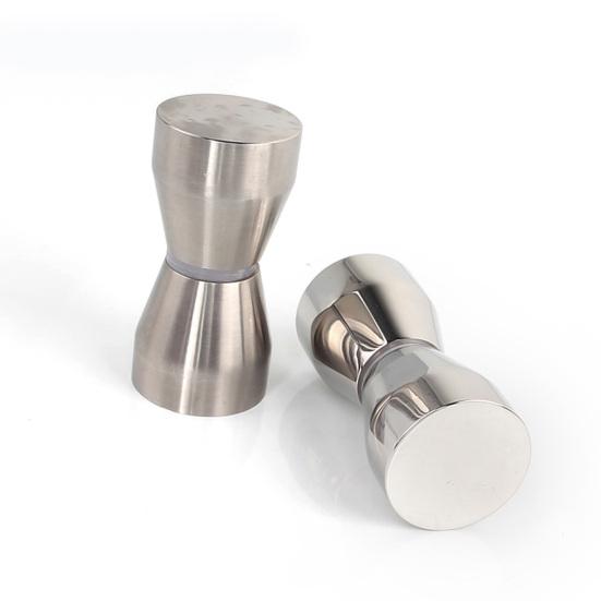 Stainless Steel Back-to-Back Glass Door Knob Puller Push Bathroom Shower Handle