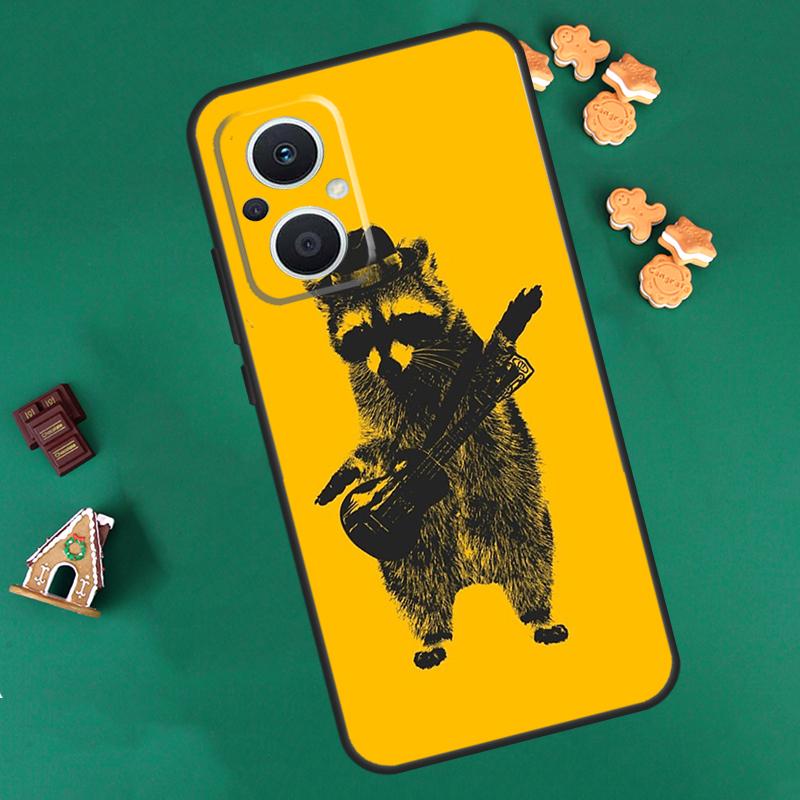 Cute Raccoon Case For OPPO Reno 13 12 11 14 F 10 Pro 8T 8 7 Lite Cover For OPPO Find X8 X6 X5 X9 Pro Coque