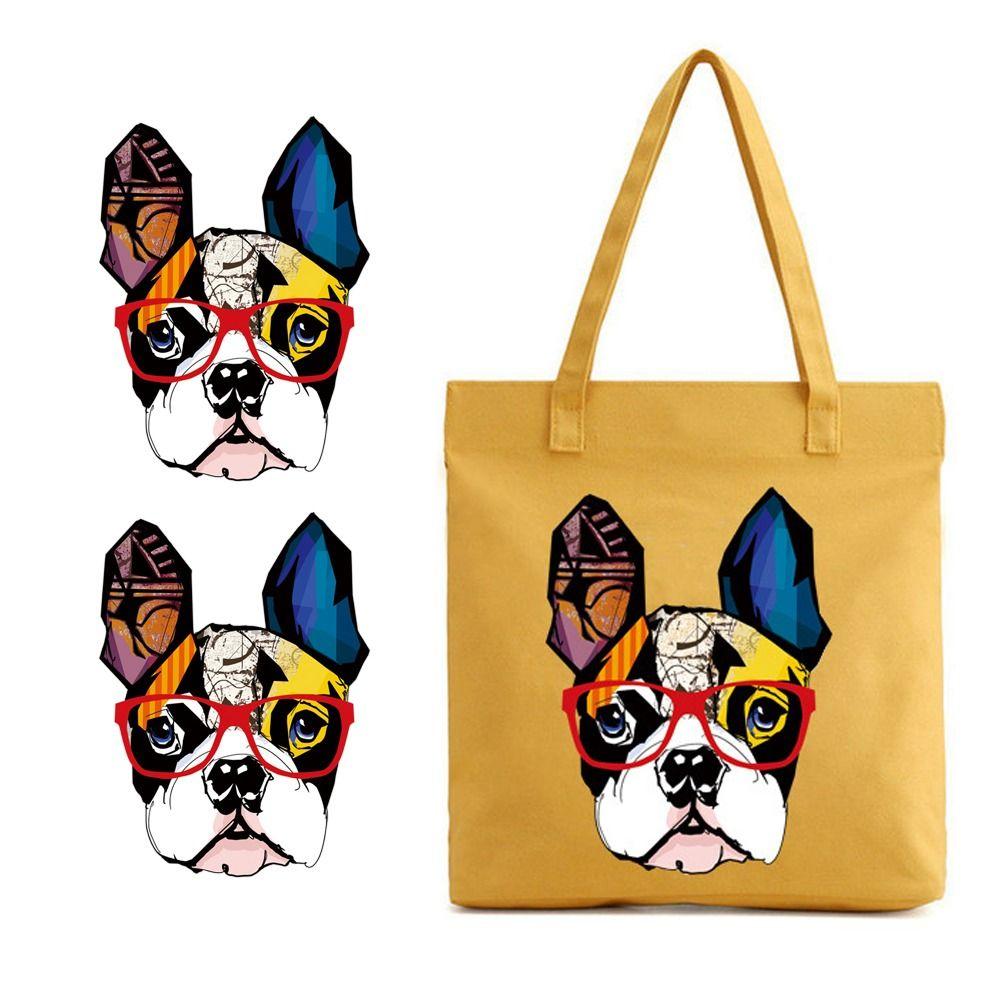 

Dog with Glasses Dog Appliques Iron On Dog Patch Clothing Sticker Sewing