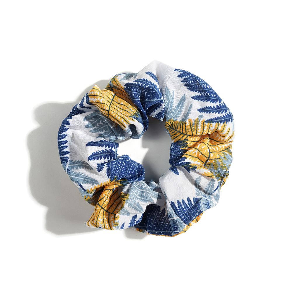 Leopard Print Hair Band Bohemian Large Intestine Band Small Fresh Commuter Rubber Band Flower Print Head Band Head Rope