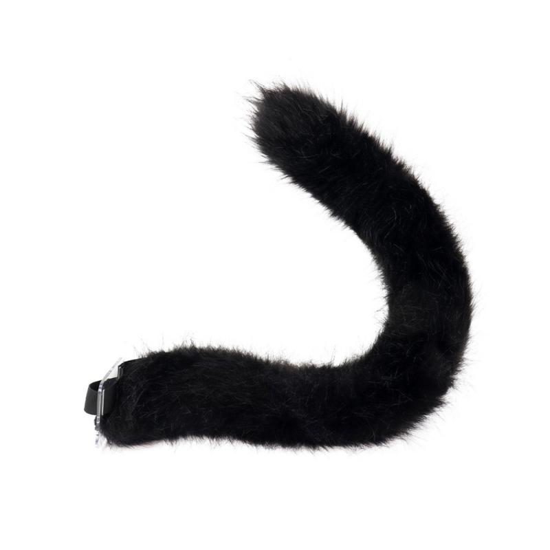 Animal Cosplay Costume Faux Furs Wolf Cats Foxes Fuzzy Tail Cats Ears Headbands Halloween Party Costume Accessories