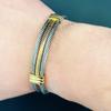 Luxury Wire Knot Men Bracelet Hip Hop Women Stainless Steel Open Cuff Jewelry