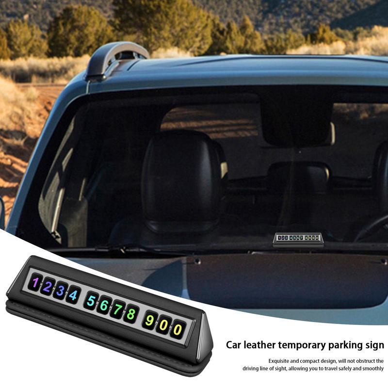 Auto Parkplatz Telefonnummernschild Temporäres Nummernschild Parkschild Magnetisch Auto Fahrzeug Park Handy Nummern Schild Für Auto