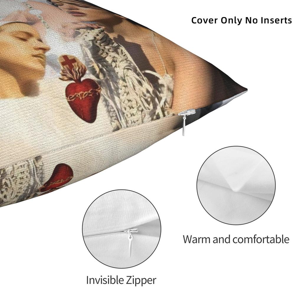 Decorative Pillowcase Rosalia LUX Tour 2026 Accessories Seater Throw Pillow Case Cover Square Multi-Size
