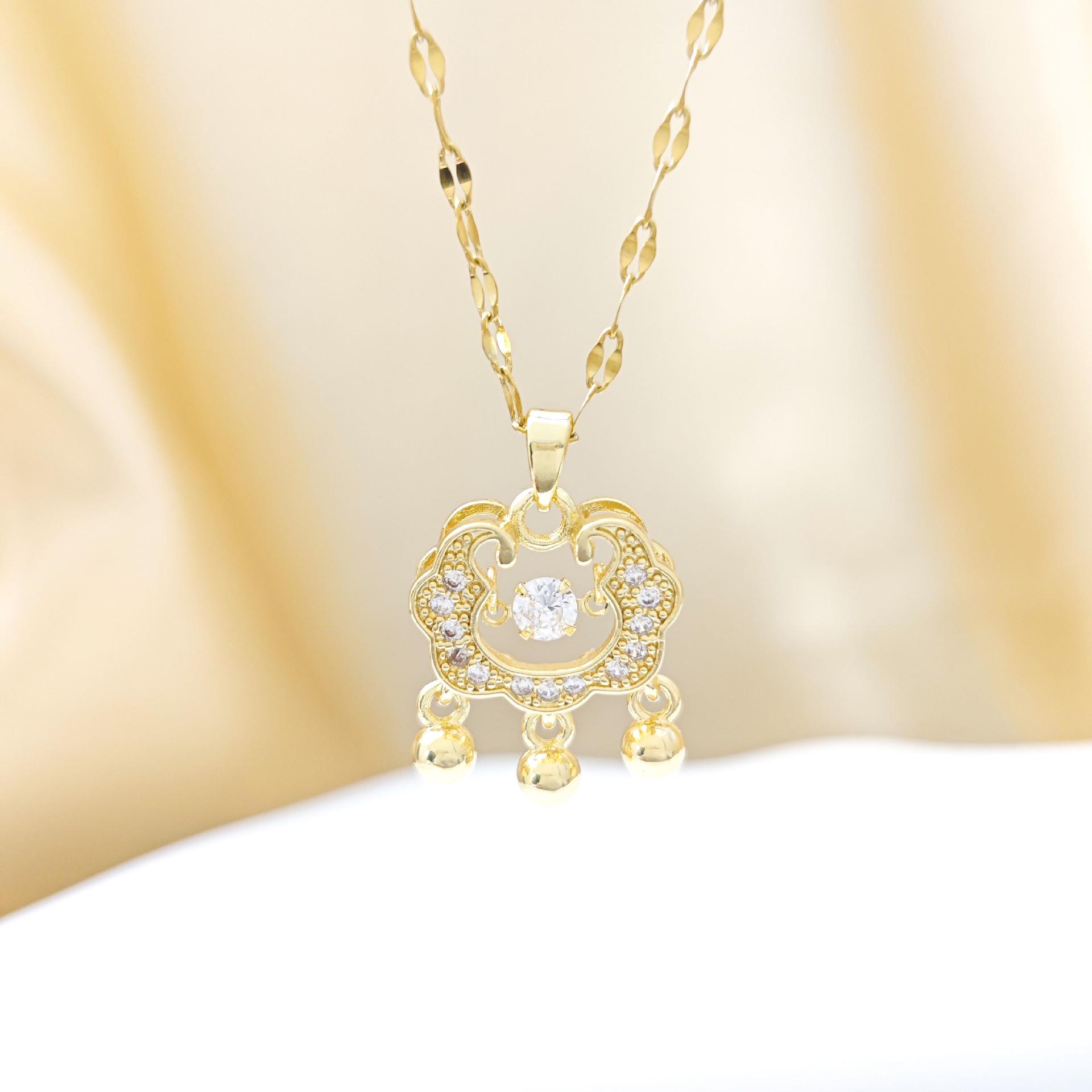 Chinese Tassel Longevity Lock Necklace - Luxurious Autumn/Winter Women s Fashion Accessory