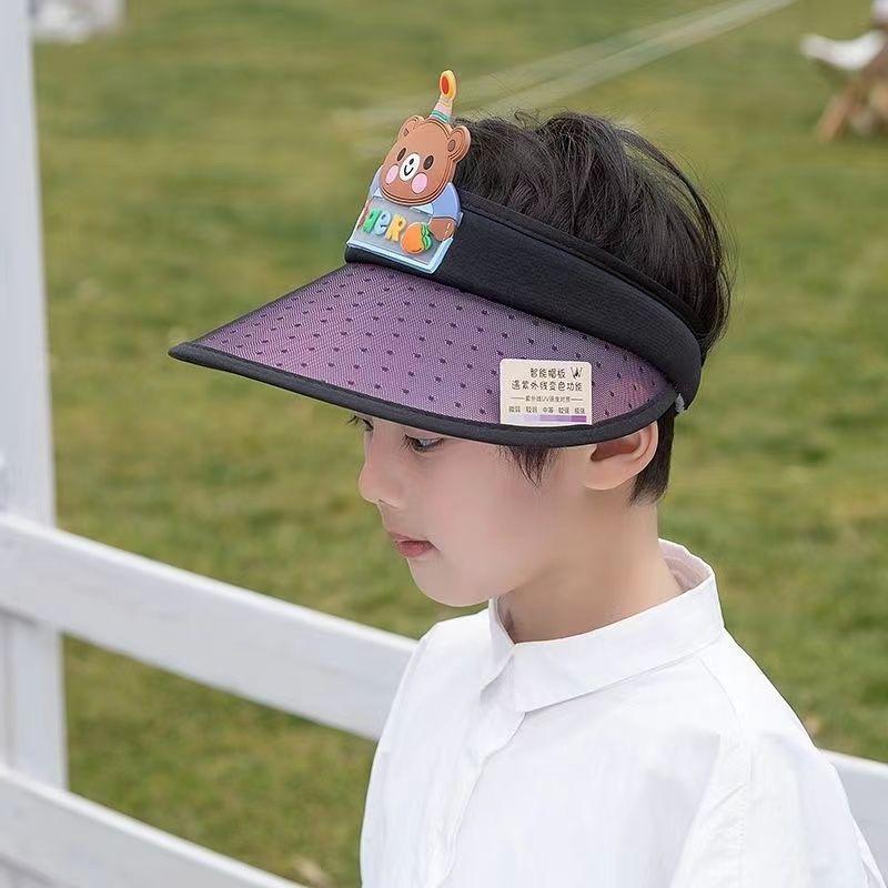 Kids Visor Sun Hat Summer Mesh Breathable UV Protection Cap for Boys Girls Baby Outdoor Shade Hat