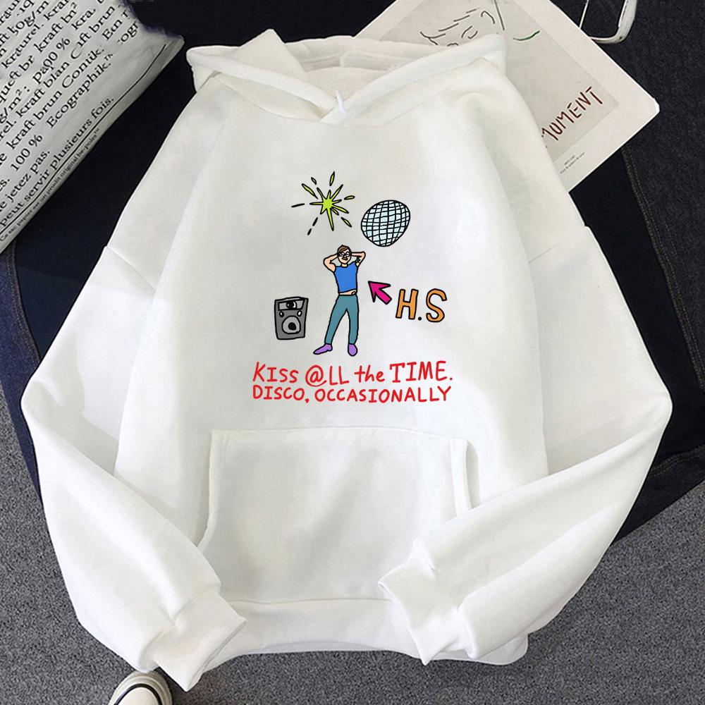 Küss Mich Immer Disco Gelegentlich Klassisch Klassisch KAPUZE HarryStyle 2026 Winter HoheQualität Sweatshirt Harajuku Bequem