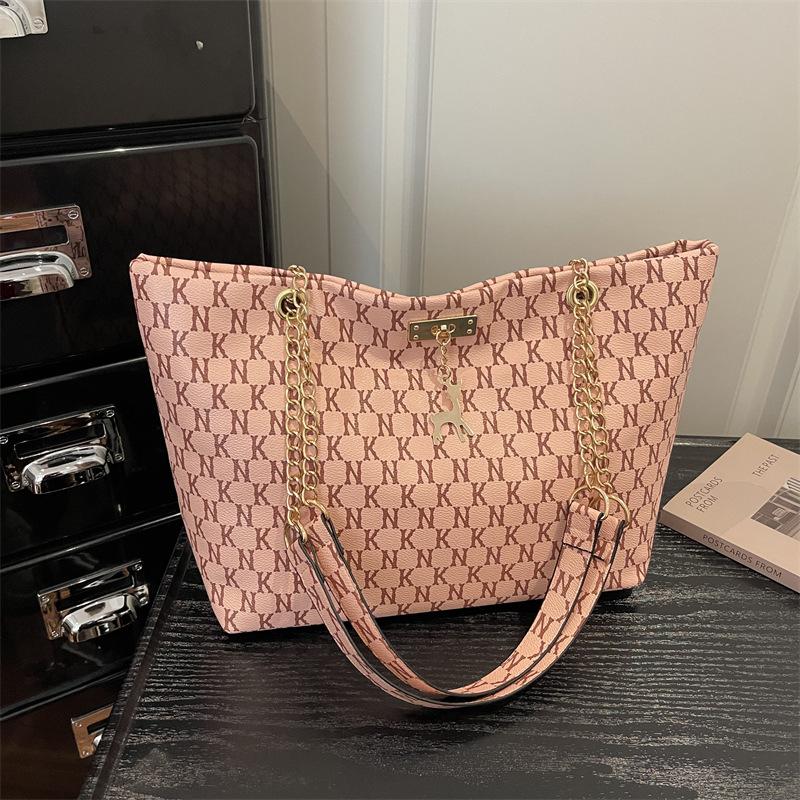 Borsa a Tote - Borsa a Spalla alla Moda per Pendolari - Borsa a Mano Retrò