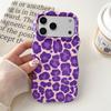 Fashion 2 In 1 Colorful Leopard Print Phone Case for iPhone 13 14 15 16 17 Pro Max Wave Edges Comfortable Touch Hard Slim Cover