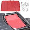 Front Roof Sunshade Mesh Shade Cover UV Visor For 2018+ Jeep Wrangler JL JT Red