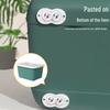 Adhesive Roller Wheels for Trash Can, No-Drill, 4-Pack Universal Base Accessory
