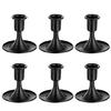 Elegant Black Iron Candle Holder Candlestick Stand for Dining Table Celebration