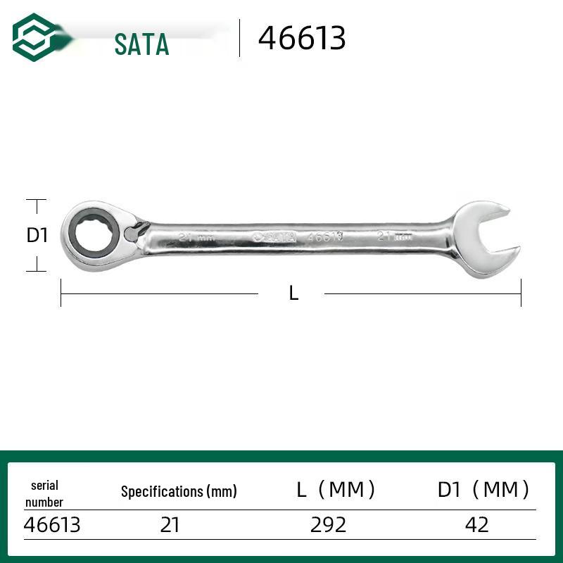 OIMG Fully Polished Reversible Ratchet Wrench Multi-tool Set