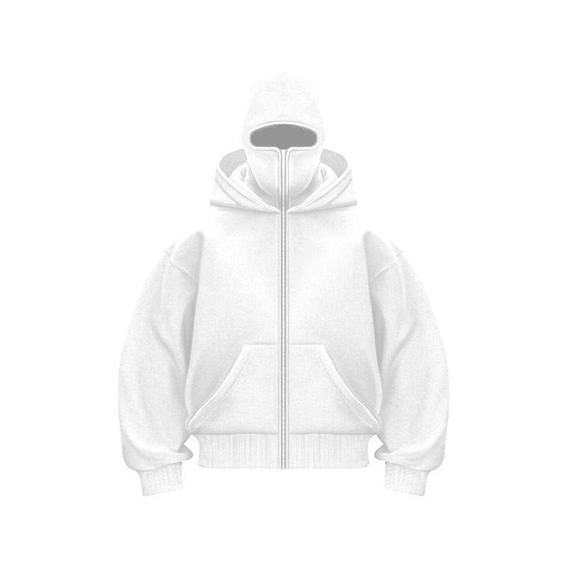 New Men's Jacket Double-layer Hooded Cardigan Zip Up Hoodie Jacket Sports Top