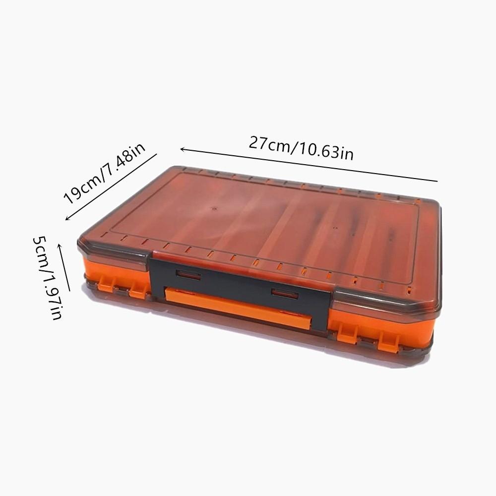 Large Capacity Fishing Tackle Box Double Sided Suitcase Style Lure Box Carp Fishing