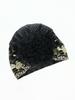 Elegant Mesh Embroidery Cap - Stylish, Breathable Head Wrap for Women, 2024 Spring/Summer, Perfect for Updos & Covering White Hair