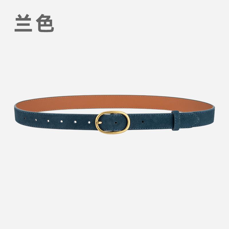Retro Women'S Belt Trendy With Matte With Jeans Decorative Leather Belt Women