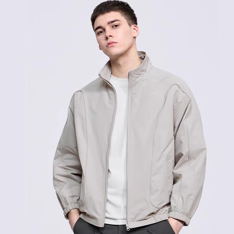 Fengxun Men's Stand Collar Anti-Wrinkle Jacket FXQS2661