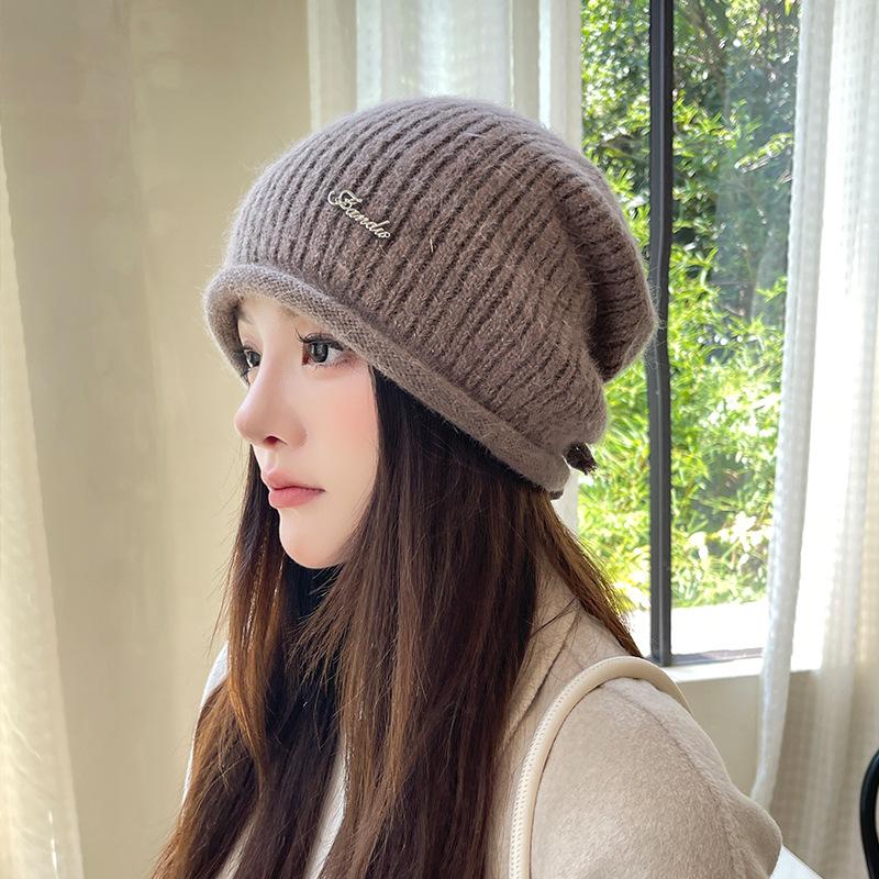 Men Women Beanie Winter Hat Fashionable Chunky Cable Knit Beanie Hat Soft Comfy Oversized Wool Snow Ski Caps
