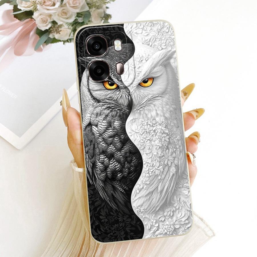 

For OPPO A6s Phone Case Flowers Cherry Painted Silicone Soft Back Cover For OppoA6s A 6 S 4G 5G CPH2789 Coque bowknot Capa Oppo A6s 4G