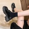 Fashion Shoes Woman Flats Clogs Platform British Style Oxfords Autumn Dress New Summer Creepers  Leather Fall High Mary Janes Lace