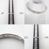 [Used] Pt900 Diamond Half Eternity Ring / Size 8 / j54-8