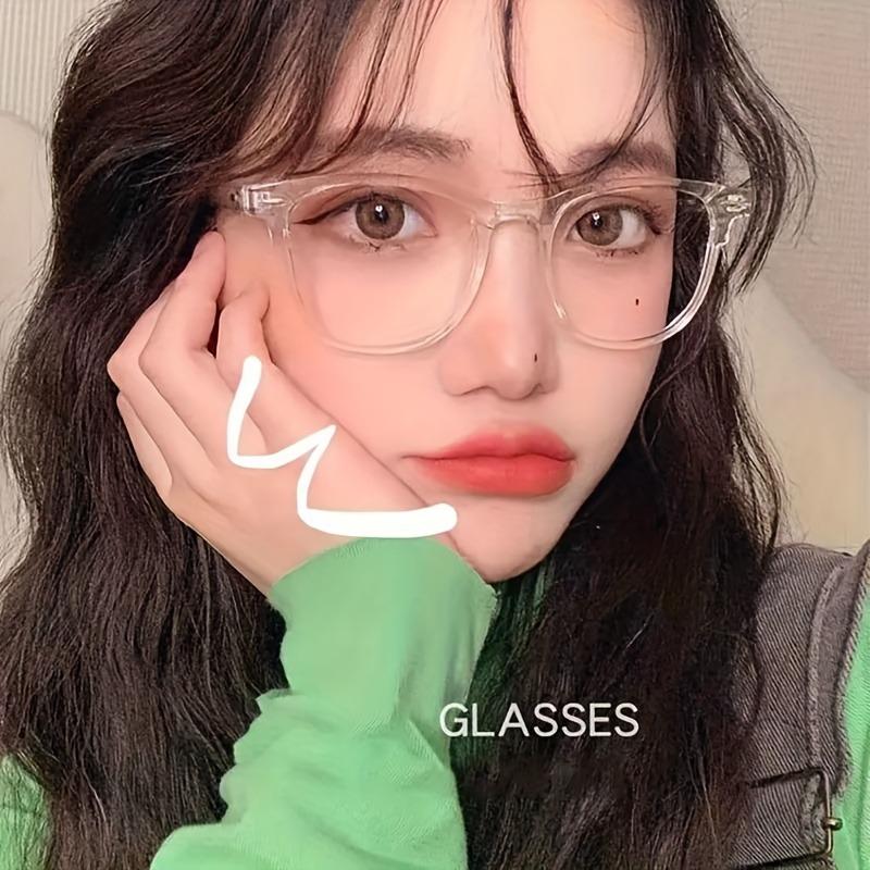 3pcs Transparent Computer Eyeglasses Frame Women Men Anti Blue Light Square Eyewear Blocking Eyeglasses Optical Spectacle Eyeglass